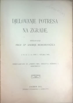 Andrija Mohorovičić, potresi u Zagrebu